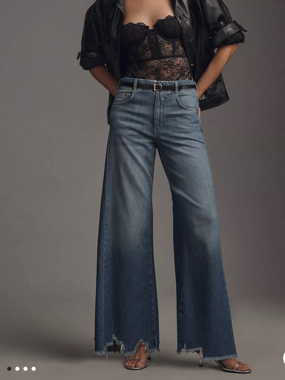 NWT! Adi Regenerative Cotton Mid-Rise Flare Jeans by Pilcro - RARE 34 tall